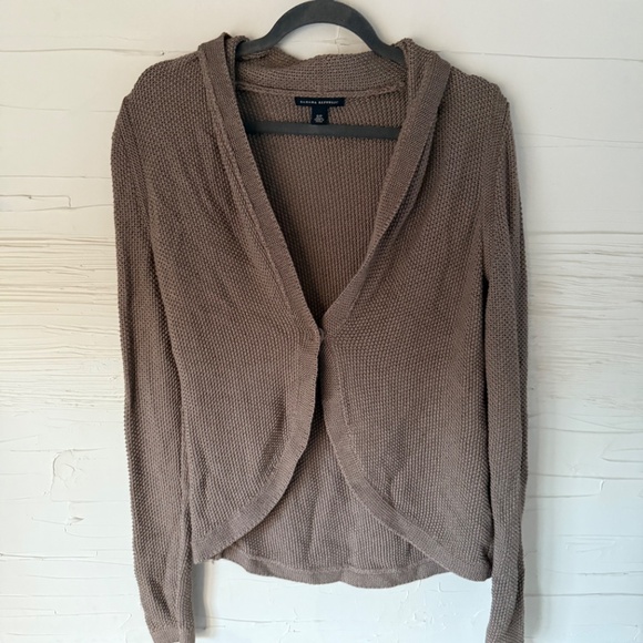 Banana Republic | Taupe Knit Cardigan | Size Small | Snap Button - Picture 2 of 7